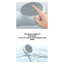 Household Handheld Ultrasonic Facial Cleansing Brush Silicone Waterproof Cleansing Brush Deep Clean Face Cleaner Skin