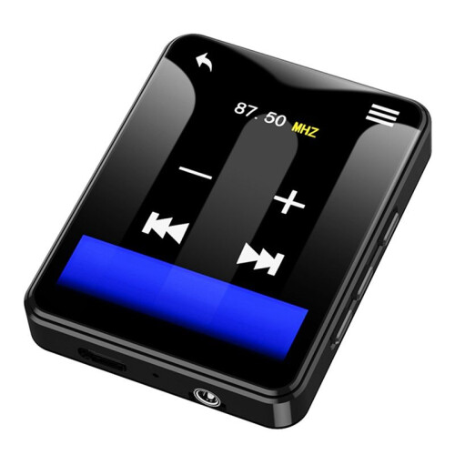 MP3 Player de 2,4 Polegadas com Suporte , Tela Cheia, Touchscreen, Tocador de Música HiFi, Alto-Falante Integrado com e-Book/Rádio/FM/Vídeo 2