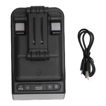 Support de Téléphone de Bureau, Réveil , Haut-Parleur Sans Fil, Support de Téléphone Portable, 7 Modes D'Éclairage, Rotation à 180 pour la