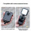 Magnetic Quick-Release Cage Frame for  Osmo 360 Camera 1/4 Screw Hole Cold Shoe Mount Action Camera Accessories 10