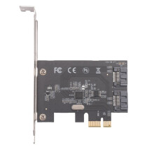 PCI-E to SATA3.0 Expansion Card 6Gbps 2-Port Expansion Adapter Board ASM1061 Chip for Win11/10/7