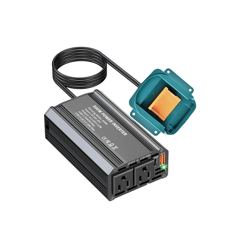 300W Car Power Inverter For Li-Ion Battery Outdoor Inverter Type-C Pd65w Usb A 18W Power Station Generator 6033805492279