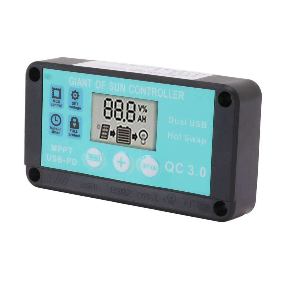 Mppt Solar Charge Controller 30A 12V 24V Dual Usb Fast Charge For Off Grid And Industrial Use 9092120774689