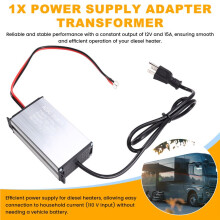 Adaptador de Fuente de Alimentación de 110 V A 12 V CA/CC. Transformador para Calentador de Aire Diésel de 5-8 KW para Caravana. Enchufe