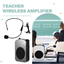 Microphone Sans Fil, Double Réduction Du Bruit, Son Stéréo, Mégaphone, Microphone Cravate pour L'Enseignement et les Cours.