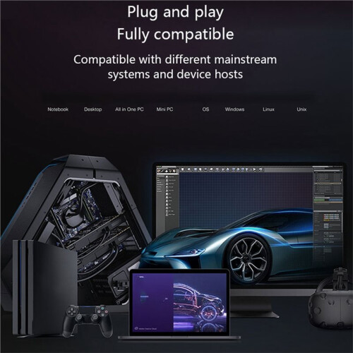 Hoge Snelheid 10 Gbps Mobiele Solid State Disk Box RGB Koel Lichteffect NVMe Protocol M2 Mobiele Harde Schijf Box 2