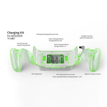 Support de Charge VR pour Manette avec 2 Batteries Rechargeables pour Accessoires pour Meta Quest 3S/Quest 3/Quest 2.