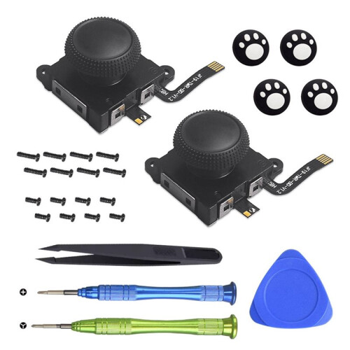 27in1 TMR Joystick Replace for  /OLED  3D Analog Joysticks with Joysticks Cap and Disassembly Tool