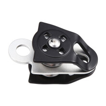 36KN Micro Double Pulley Minding Bearing for Progress Capture System Rigging Hauling Rescue Arborist Tree Climbing