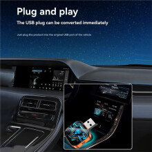 Draadloze Carplay-Adapter 3-in-1 Airplay voor Android Auto Carplay USB-Dongle Plug Bekabelde Carplay Naar Draadloos
