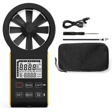 Rechargeable Anemometer Handheld Digital Touch Wind Speed Meter Portable CFM Wind Speed Gauge for Air Velocit