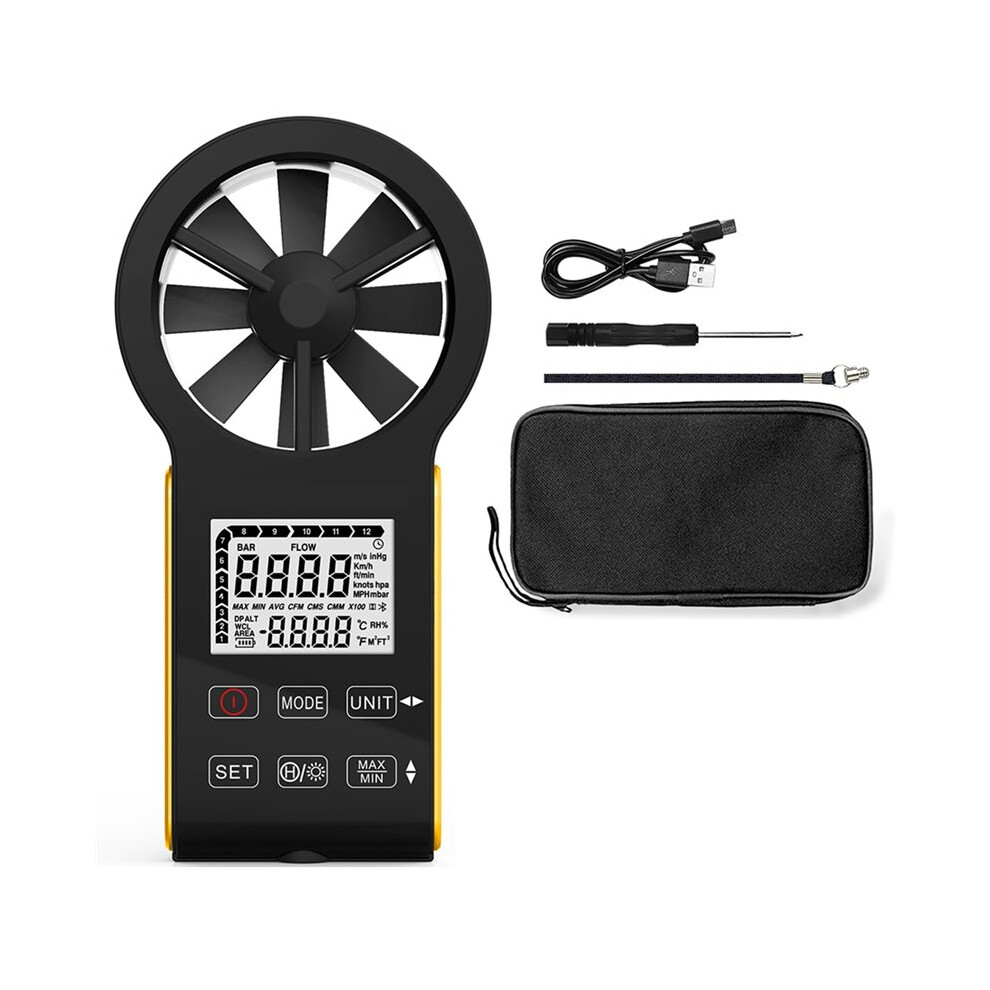 Rechargeable Anemometer Handheld Digital Touch Wind Speed Meter Portable Cfm Wind Speed Gauge For Air Velocit 4711672692658