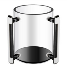 Handwasbeker, Ronde Acryl Wasbeker, Handwasbeker met Metalen Handgrepen voor Joodse Gebedswasbeker