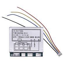 3S 12,6V 100A Li-Ion Lithiumbatterijbeschermingsbordmodule 3 Cellen 11,1V Polymeer-PCB BMS-Balansfunctie Laden