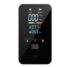 Detectores de CO 4 en 1 y Detector de Gases Combustibles, Detectores de Carbono, Detector de Fugas de Gas Natural con Sensor de Temperatura (EE. UU.),