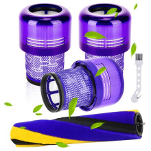 V15 Zachte Borstelrol en Filter Vervanging voor V15 Detect/V15 Detect Stofzuiger Onderdelen 970013-02 & 971634-01