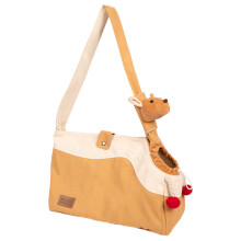 Canvas Pet Shoulder Bag Outdoor Picnic Portable Out Shoulder Bag for Pets, Breathable Cat Restrainer Pouch