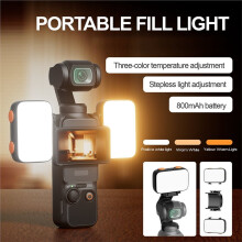 Für Pocket 3 Dual Fill Light Sportkamera Fotoleuchte Tragbares Softlicht Taschenlampe