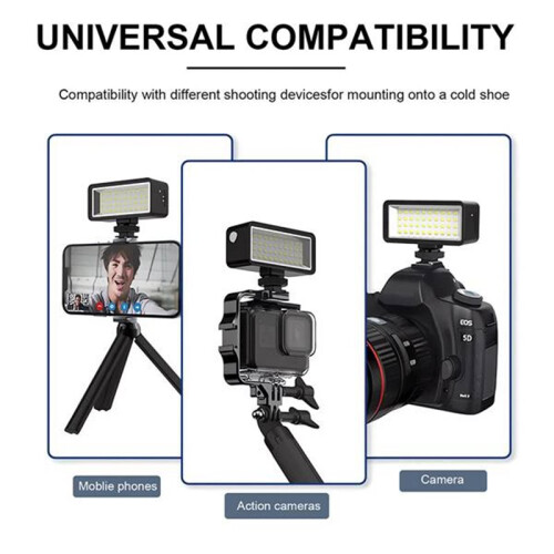 45M Diving Underwater Waterproof LED Flash Light for  Hero 9-11  OSMO 5/4/3 Fill Lamp Lighting Camera Accessory 2