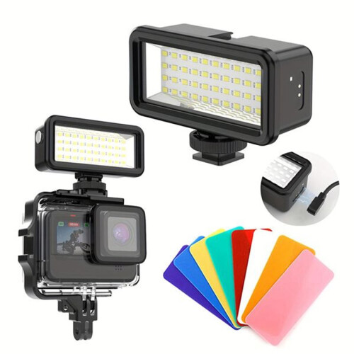 45M Diving Underwater Waterproof LED Flash Light for  Hero 9-11  OSMO 5/4/3 Fill Lamp Lighting Camera Accessory 1