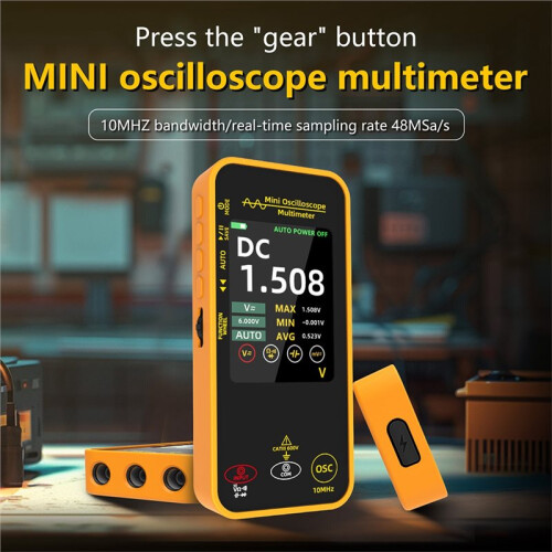 Graphic Digital Multimeter Oscilloscope High-Precision Multitester Resistance Voltage Capacitance Hz Continuity Tester 2