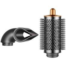 Large Round Volumizing Brush and Blade Concentrator Attachment for Airwrap HS01 HS05 HS08 for Straight Curly A