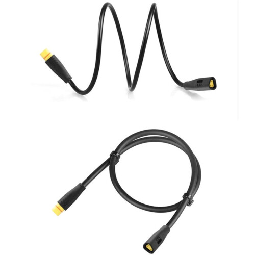 Cabo de Extensão Impermeável de 605 mm com 3 Pinos para Bicicleta, com Conector Triangular de Formato Especial e Sinal Irregular. 2