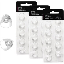 (Doppelbelüftung 8 mm) Hörgeräte-Ohrstöpsel für Oticon Minifit, Oticon Ohrstöpsel Ersatzteile Zubehör Ohrstöpsel (30 Stück)