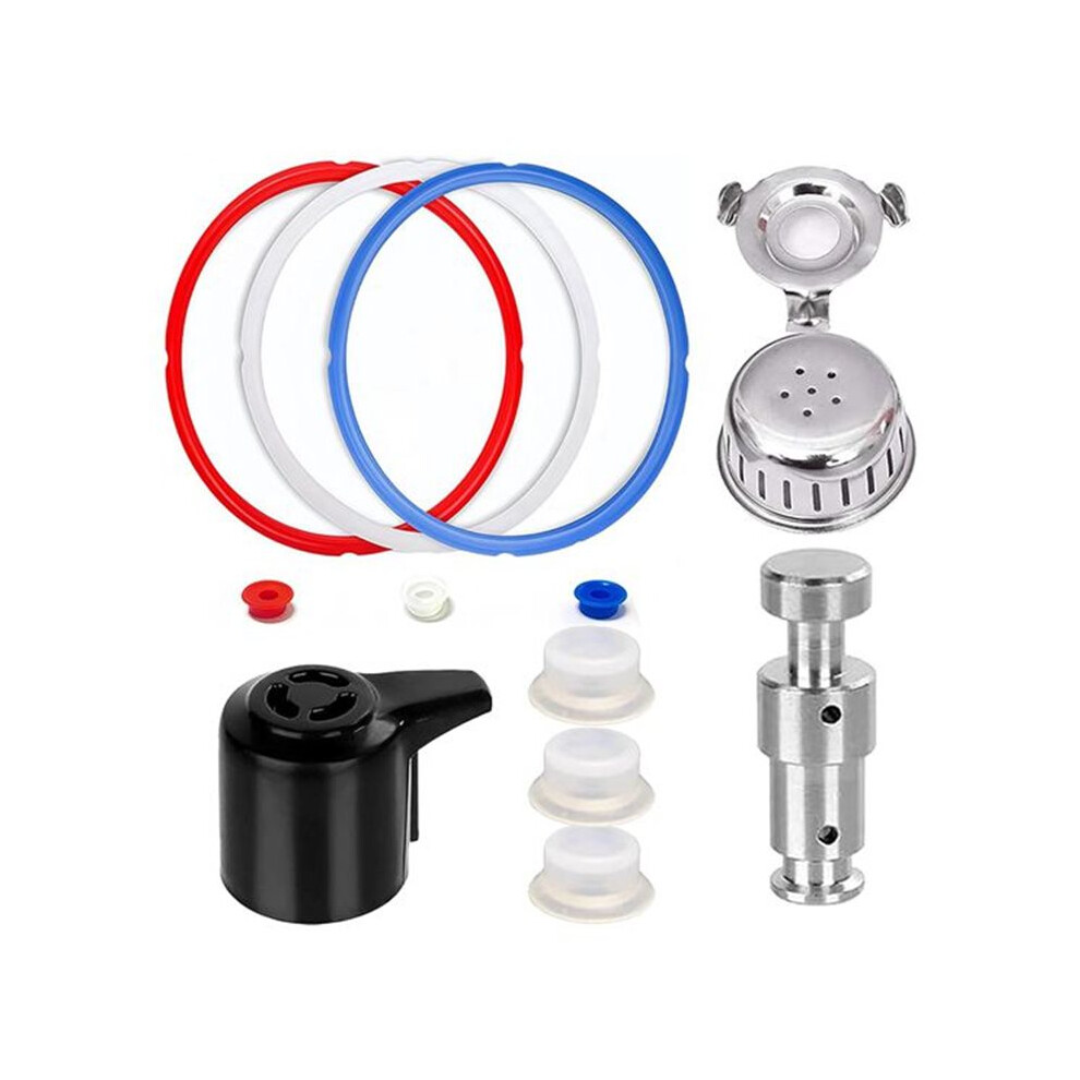 Replacement Parts Kit for Instant Pot Duo 5 & 6 Qt, Includes Steam Release Handle, Valve, Float Valve, Anti-Block Shield