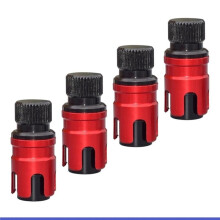 Tire Pressure Adjustment Valves Rapid Air Deflation Valves for Enhances Tractions in Soft Sand Red