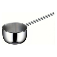 Stainless SteelPot with Long Handle Butter,Milk,Soup Warmer for Heating Perfect for Home,Outdoor Cooking