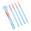 5pcs Soft Makeup Brushes Set - Portable, Blue 14