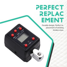 Digital Torque Wrench Adapter - 1/4, 3/8, 1/2, 3/4 Inch Drive,2-200Nm, Dual Measurement Ft-Lb/Nm, with Trace Modes