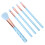 5pcs Soft Makeup Brushes Set - Portable, Blue 12