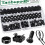 120pcs M6 Cage Screw Nut Washer Set Self-Locking Cable Ties Assortment Kit for Server Shelf Cabinets & Rack Mount Thread 1