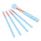 5pcs Soft Makeup Brushes Set - Portable, Blue 16