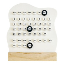Calendario da Scrivania Manuale Creativo con Visualizzazione Della Data, Settimana, Mese, Ornamento da Scrivania, Decorazione per La Stanza Delle