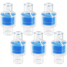 Vervangingsfilter voor Warmte- en Vochtwisselaar/Warmtewisselaar voor HME Z1, Z2 Bevochtigingsvloeistoffilter, Geschikt voor 22 mm Slang - 6 Stuks
