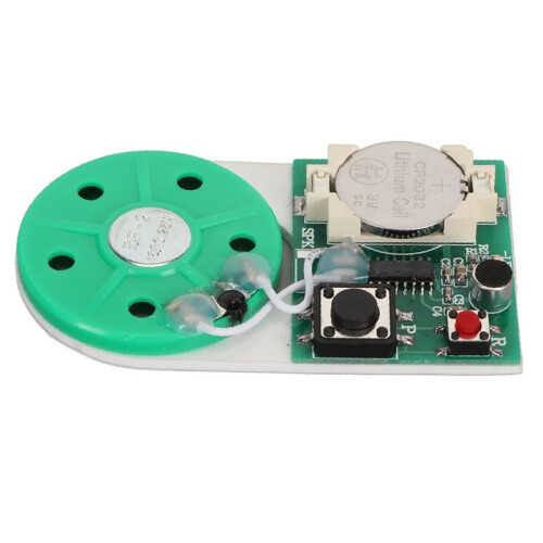Recordable Sound Chip PCB 25 Seconds Recording Module Button Control Compact with Double Faced Adhesive Tape 1