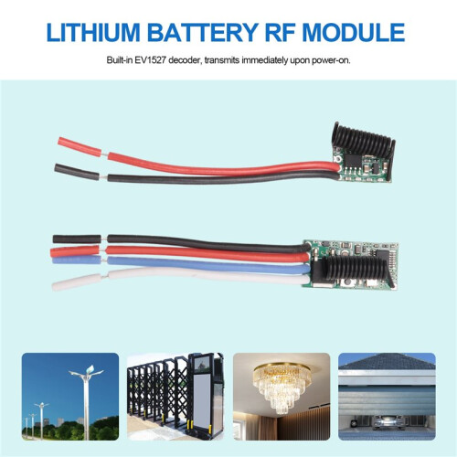 DC3V 5V 12V 24V Wide Voltage Universal Miniature Transmitter/Receiver Module 433 Power- Transmission Module 2