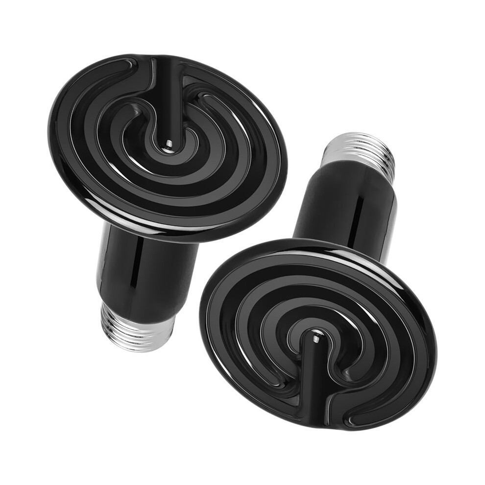 150W Ceramic Heat Emitter, Reptile Heat Lamp No Light Emitting Heat Bulbs,For Reptiles, Amphibian, Plant Growth 2 Pack 6031002514374