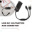 USB Multi-Function Digital Display  Voltage Ammeter Power Meter  3.2-30V 0-5A Voltmeter Charger Capacity Tester 4