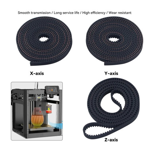 Correia de Alta Qualidade de 6 mm para Os Eixos  da Impressora 3D Flashforge AD5M/5M Pro. 1