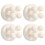 4Pcs Silicone Toothbrush Holders - Multi-Function Self Adhesive Wall Mounted Hooks for Hanging Ke A 1