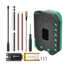 2 Sets Heltec LoRa32 V4 Meshtastic Board + Akku + Gehäuse ESP32 WIFI BLE SX1262 LoRa OLED Solarbetriebenes Entwicklungsboard
