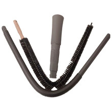 Dryer Vent Cleaner Kit with Vacuum Attachment Stretch Universal Connector Lint Brush for All Vacuum Cleaners