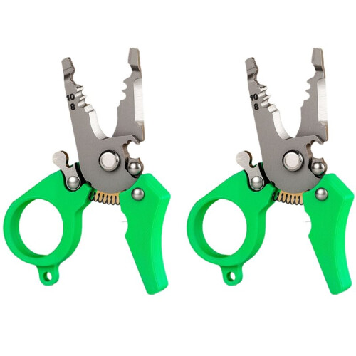 Professional Spring-Loaded Wire Stripper Crimper Tool with Electrical Cutter for Terminal Crimping Trimming Home DIY Use 1