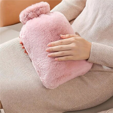 PVC Material Explosion-Proof 2000ml Winter Hot Water Bottle, Water Injection Plush Warmer, Hand Warmer, Foot Warmer