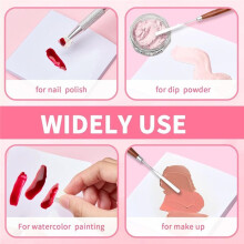 Art Palette Paper - 100pcs Mixing Palette Waterproof Double Sided Art Paper with 1pcs Stirring Rod for Clay