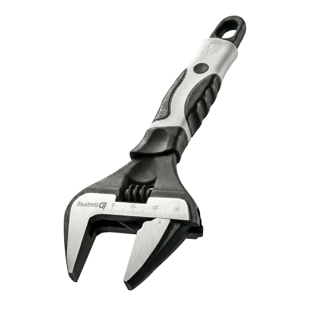 Barpre Adjustable Spanner Wide Jaw 6 Inch (160Mm) - Short Handle Plumbing Wrench With 35Mm Large Opening 5051226970139
